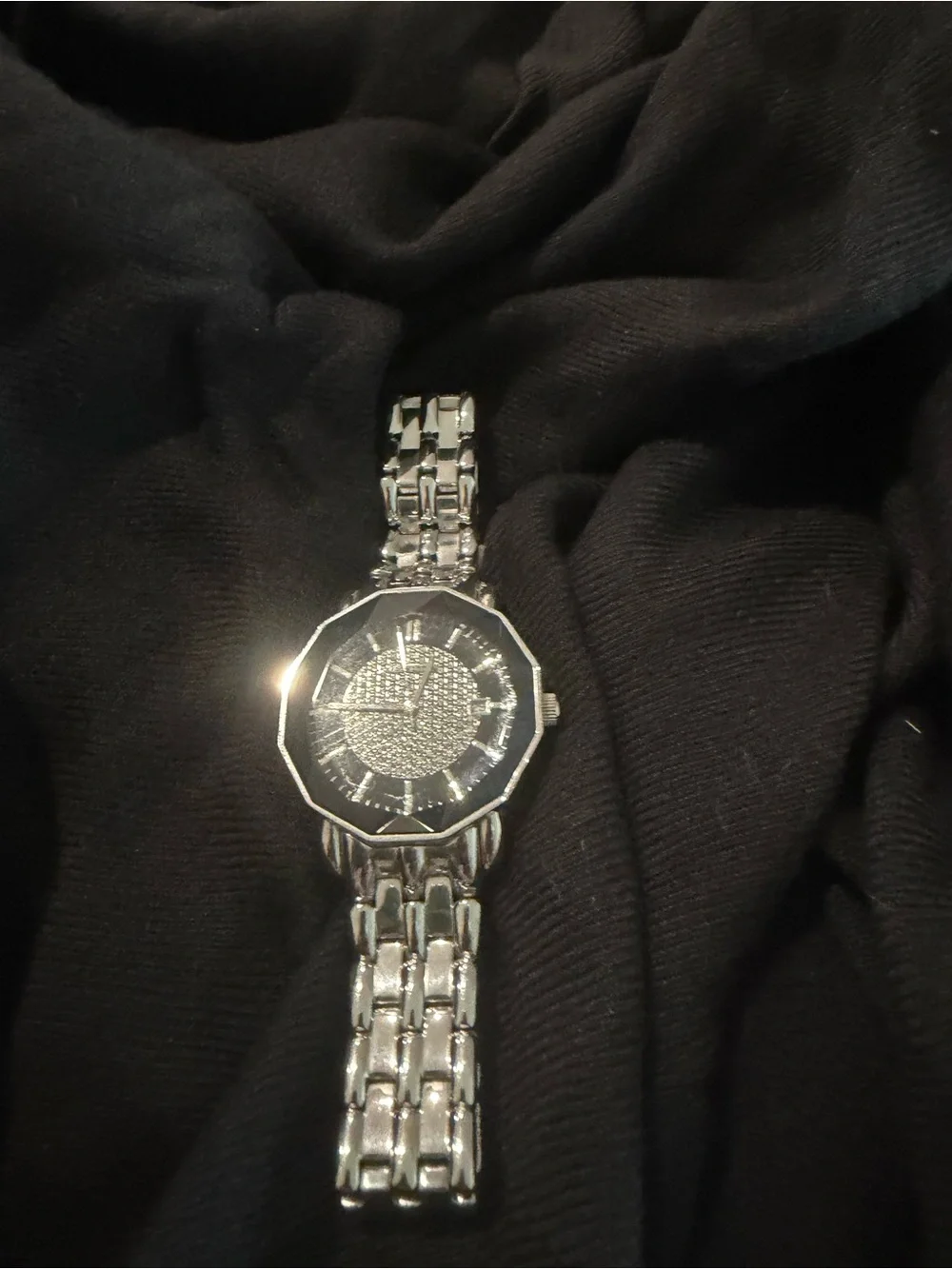 Silver Crystal Accent Women’s Bracelet Watch - Brand Not Shown